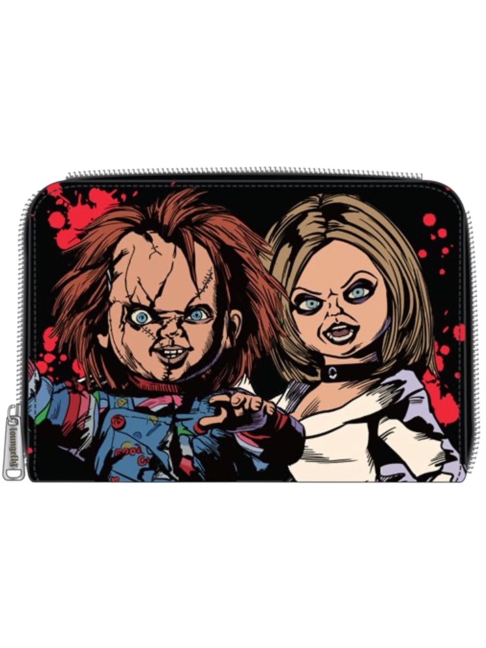 Bride of Chucky Happy Couple Tiffany and Chucky Zip-Around Wallet